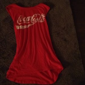 Red Coca Cola sleeveless shirt